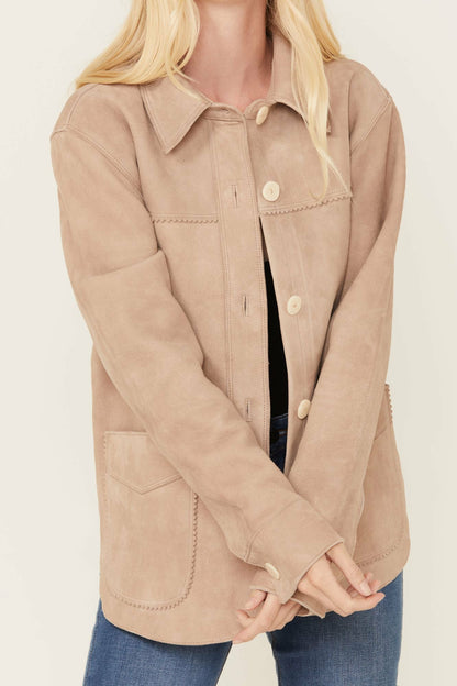Idyllwind Daiseta Suede Shacket Jacket