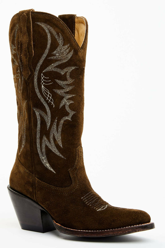 Idyllwind Charmed Life Olive Suede Western Boots - Round Toe