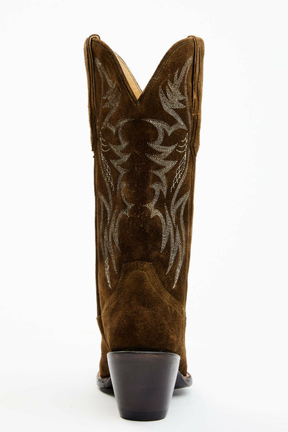 Idyllwind Charmed Life Olive Suede Western Boots - Round Toe