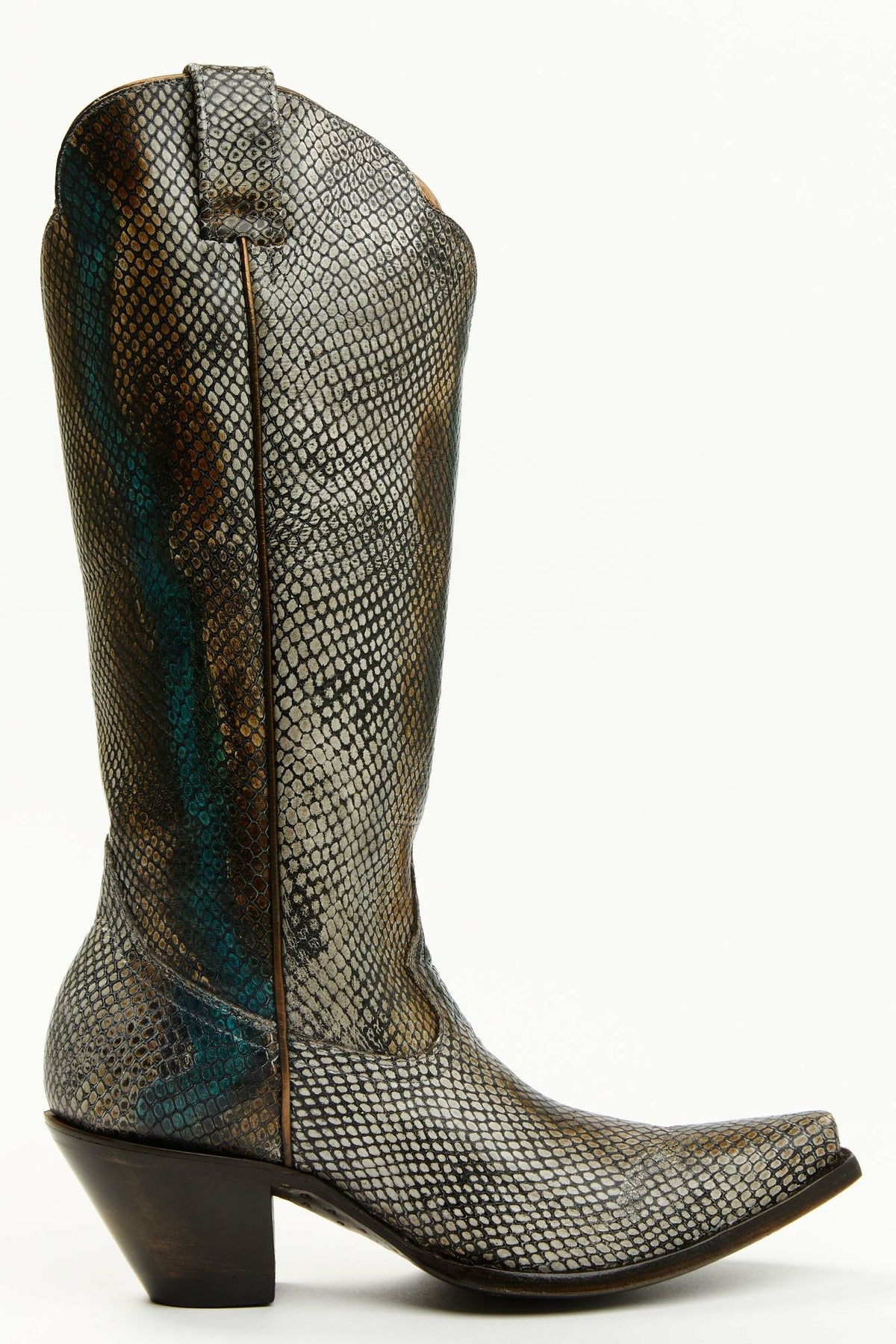 Idyllwind Strut Snake Print Leather Western Boots - Snip Toe