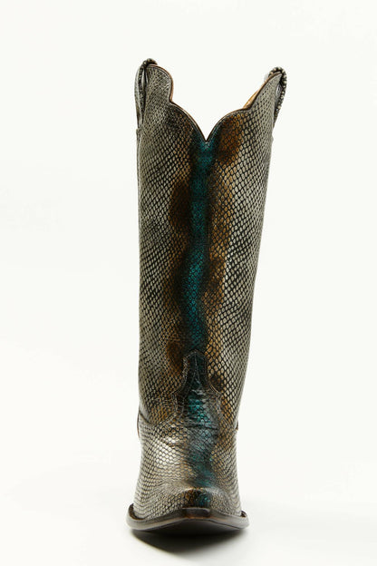 Idyllwind Strut Snake Print Leather Western Boots - Snip Toe