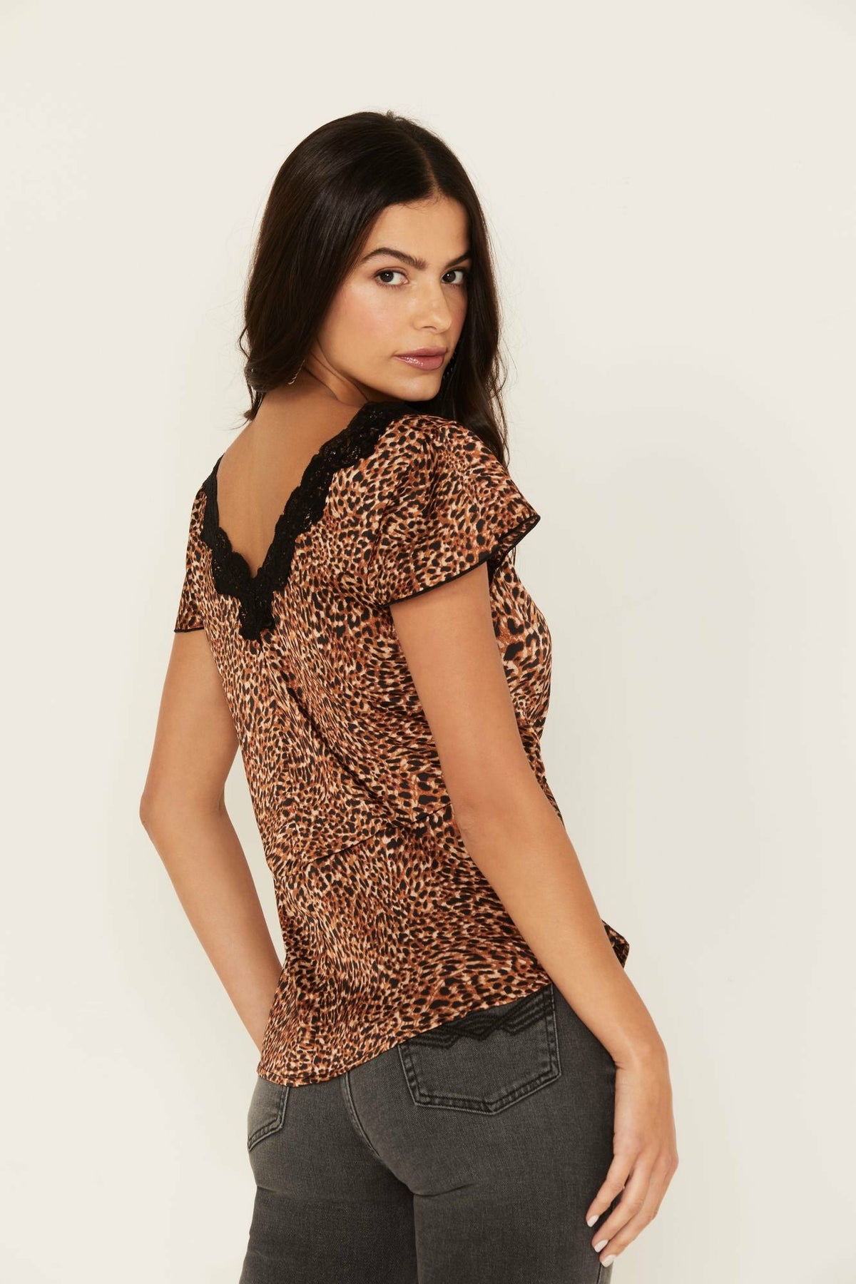 Idyllwind Kimball Lace Trim Top