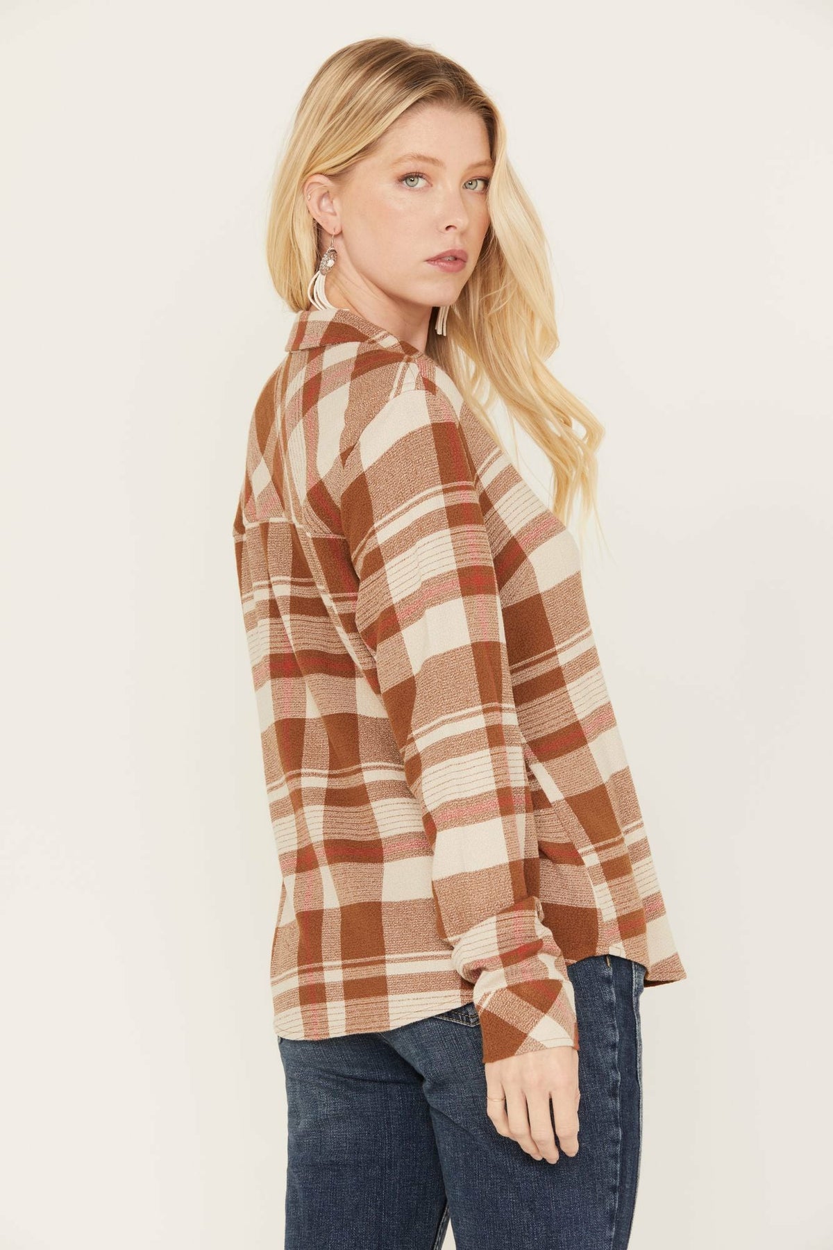 Idyllwind Woodlands Feather Light Plaid Western Top