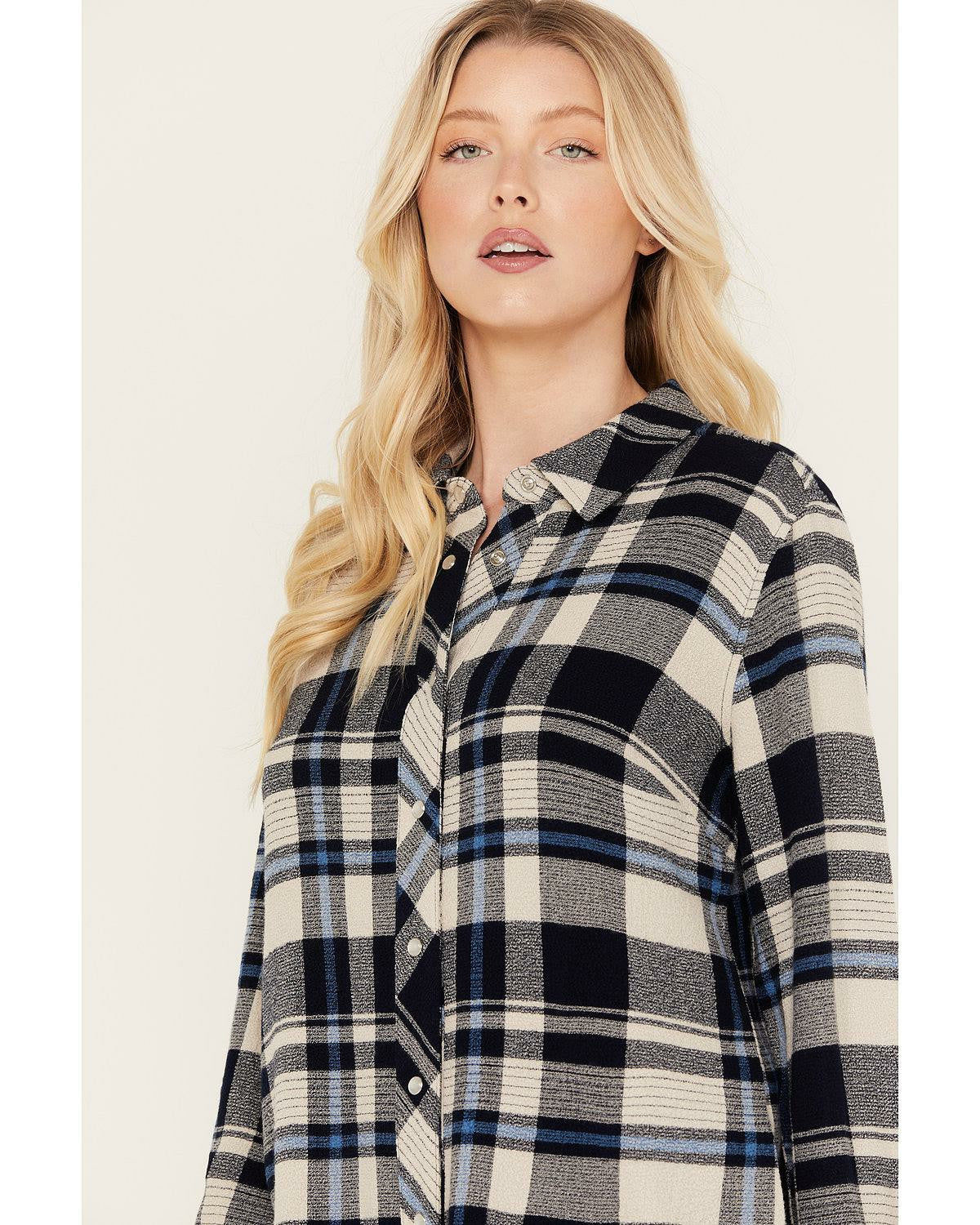 Idyllwind Woodlands Feather Light Plaid Western Top
