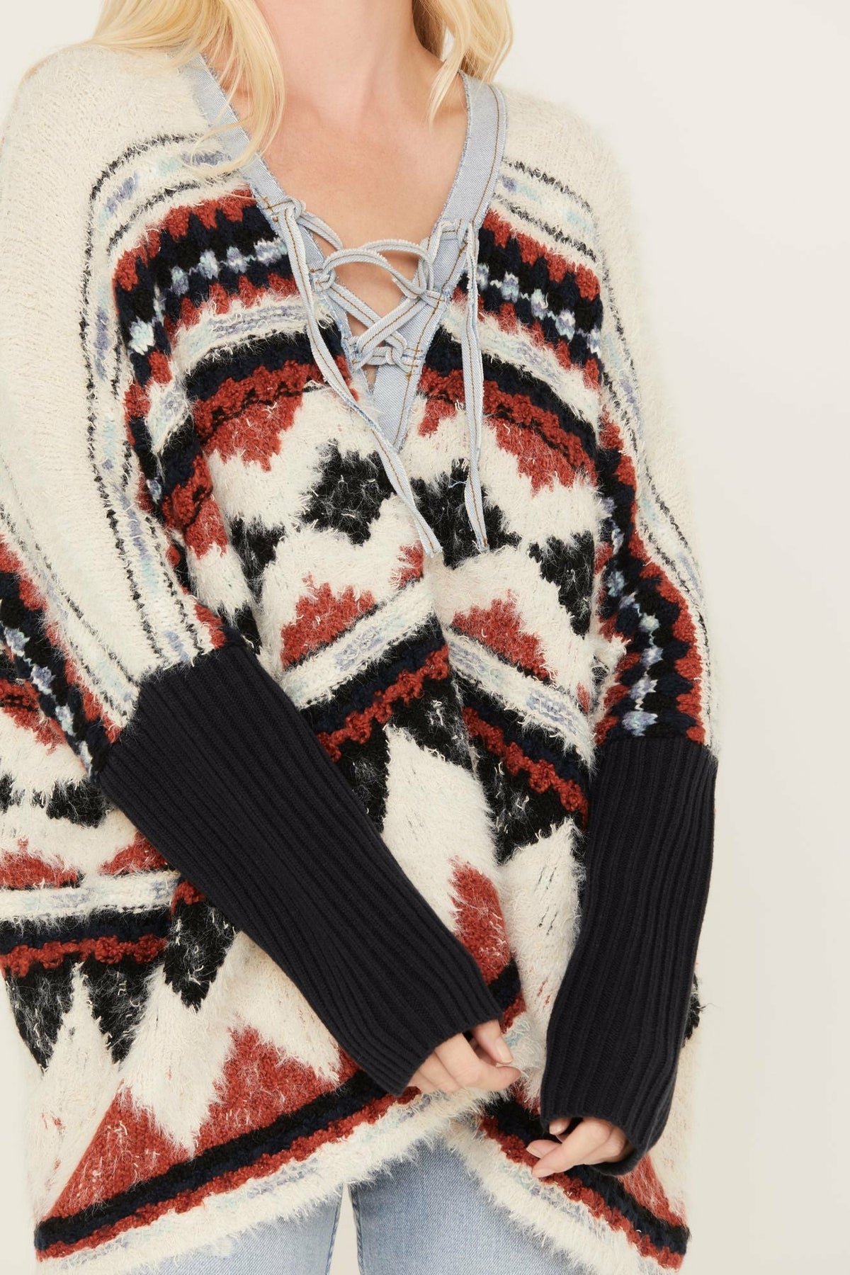 Idyllwind Mack Denim Trim Sweater