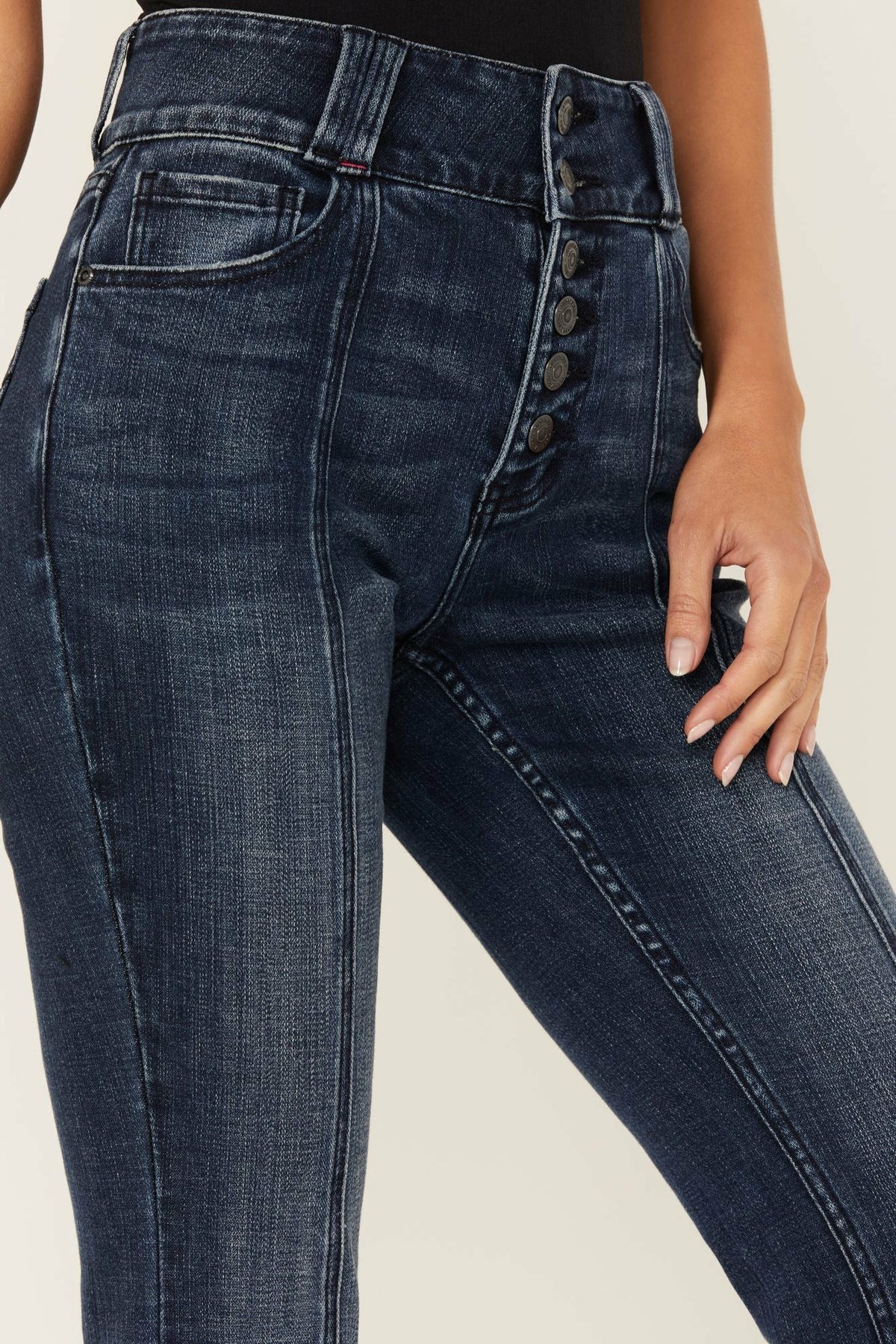 Idyllwind Somerhill Outlaw High Rise Bootcut Button Fly Stretch Denim Jeans