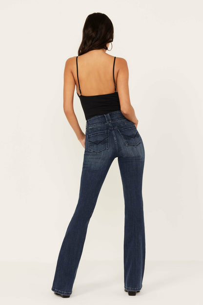 Idyllwind Somerhill Outlaw High Rise Bootcut Button Fly Stretch Denim Jeans