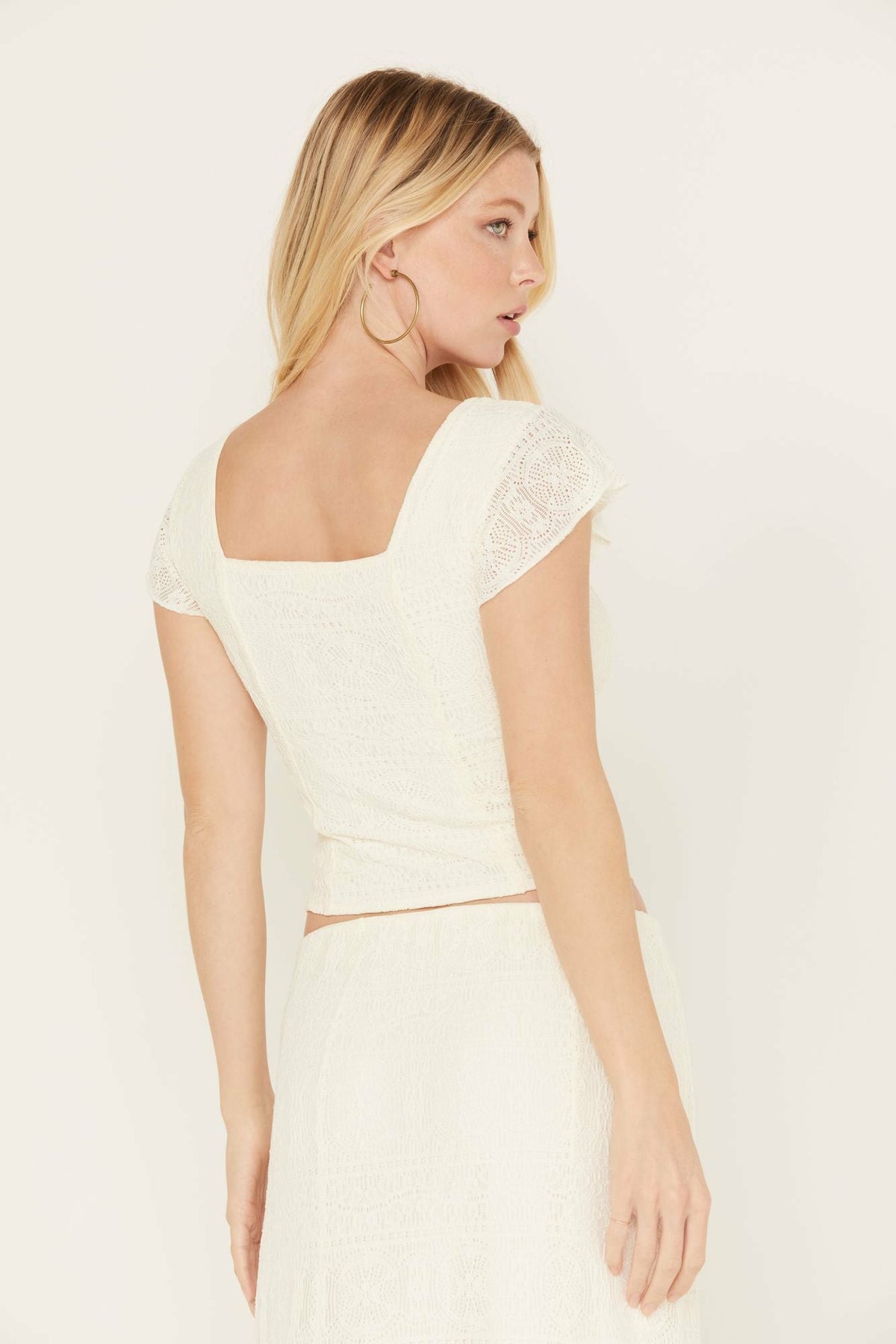 Idyllwind Montana Western Lady Lace Cropped Top