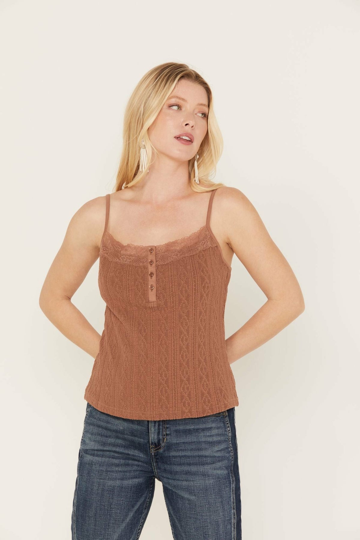 Idyllwind Ella Texture Cable Tank Top