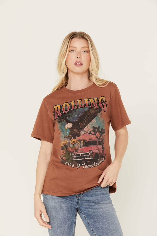 Idyllwind Rhinestone Rolling Graphic Western Tee