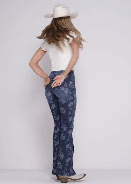 Idyllwind Floral Drive High Risin Flare Jeans