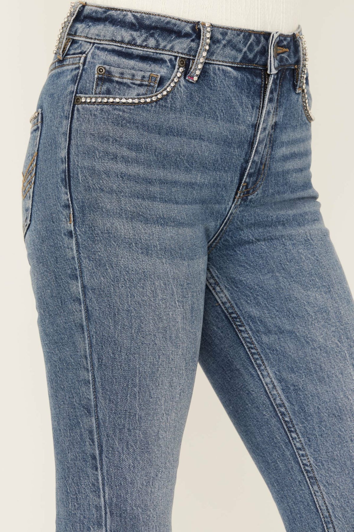 Idyllwind Foxwood High Risin' Rhinestone Flare Jeans