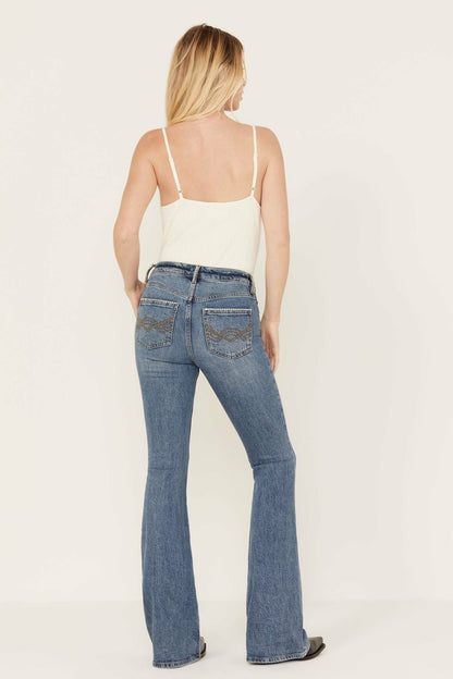Idyllwind Foxwood High Risin' Rhinestone Flare Jeans