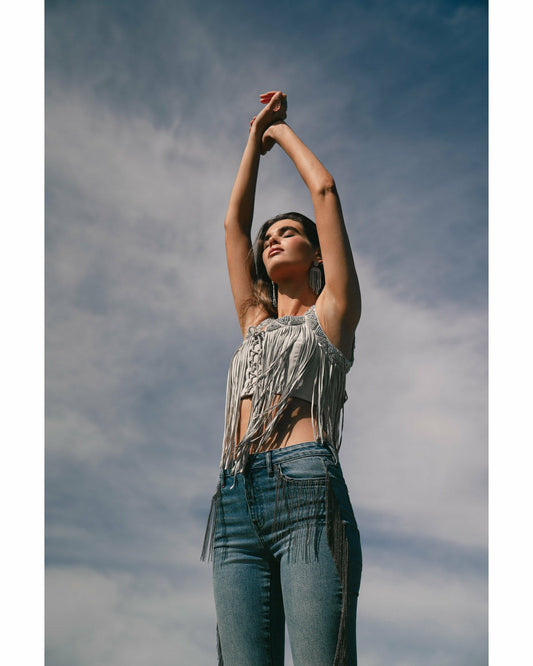 Idyllwind Georgia Fringe Lace-Up Bustier