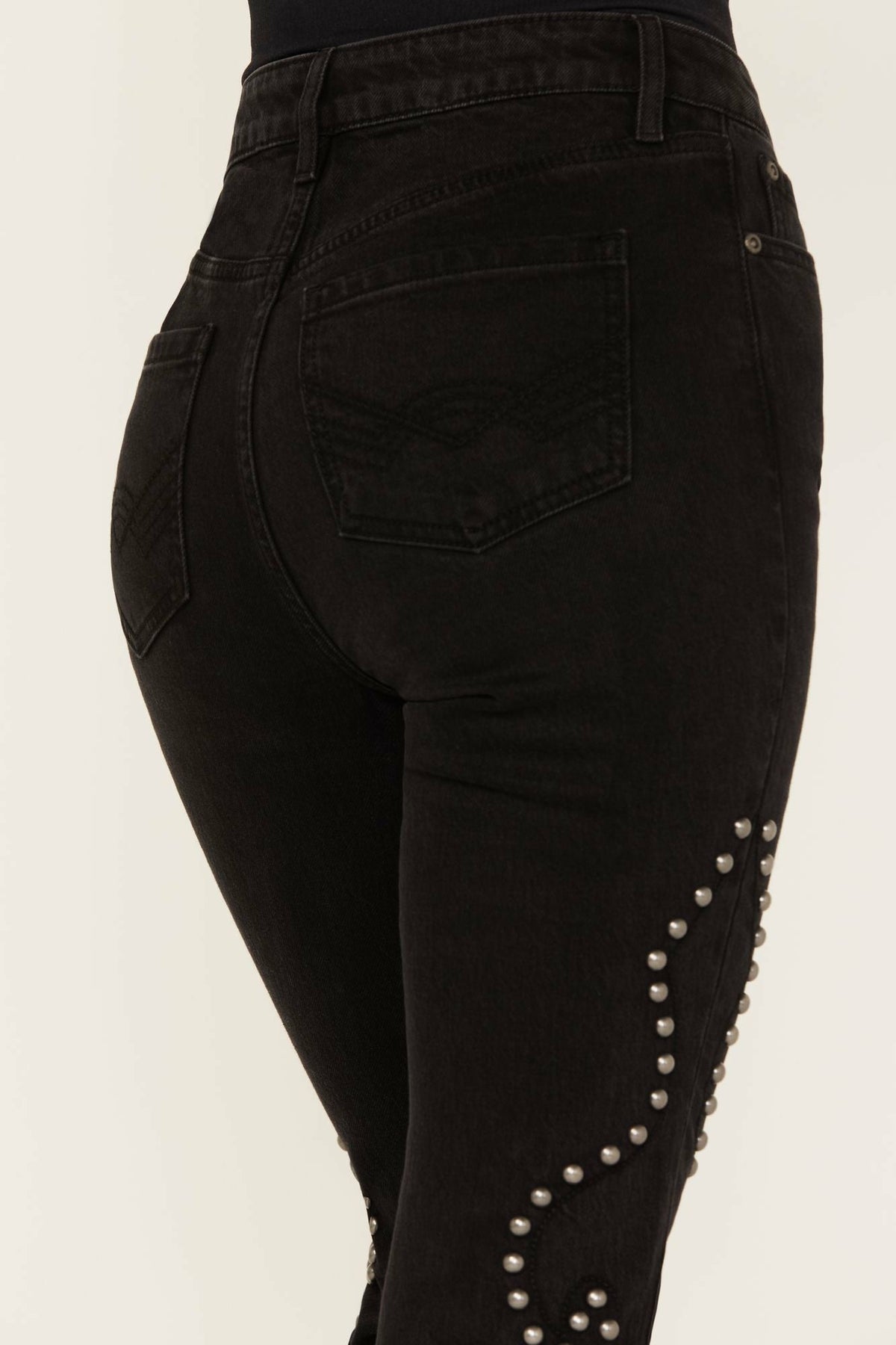 Idyllwind Alameda High Risin Studded Stretch Flare Jeans