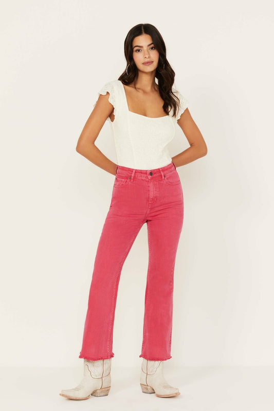 Idyllwind Cherry High Risin Kick Stretch Flare Jeans