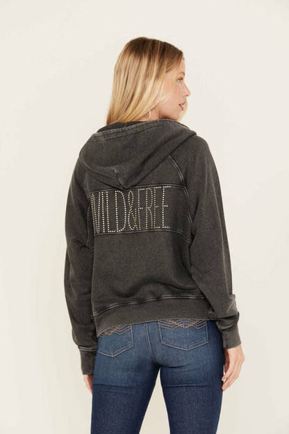 Idyllwind Blanche Studded Tie Front Hoodie
