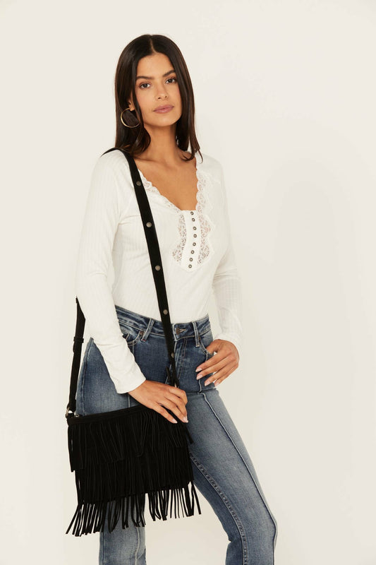 Idyllwind Darlington Court Suede Crossbody Handbag
