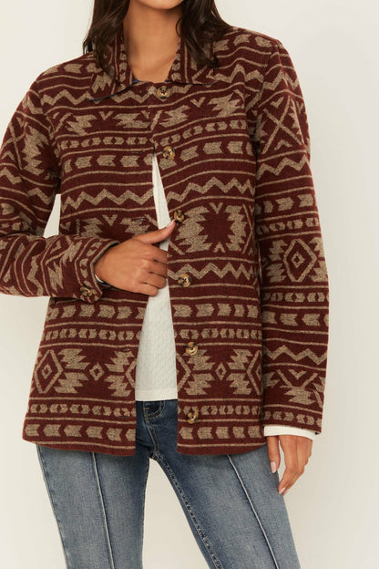 Idyllwind Marie Southwestern Print Shacket