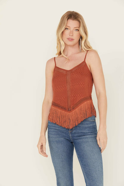 Idyllwind Briarwick Fringe Tank Top