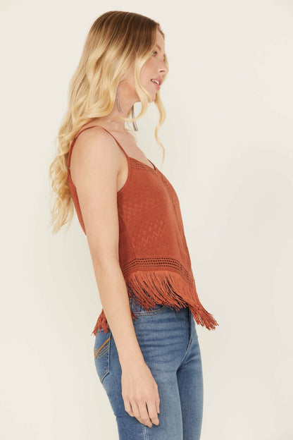 Idyllwind Briarwick Fringe Tank Top