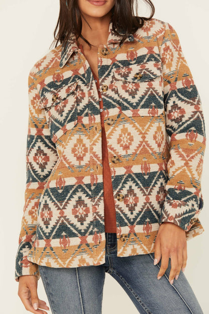 Idyllwind Southwestern Striped Shacket