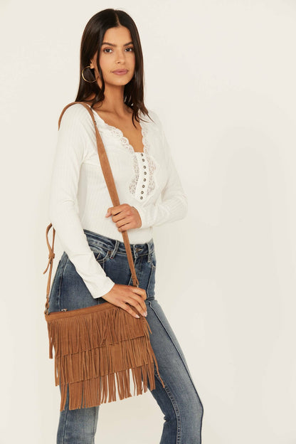 Idyllwind Darlington Court Suede Crossbody Handbag
