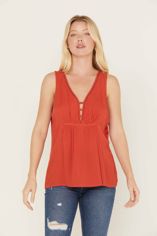 Idyllwind Rowan Embellished Tank Top
