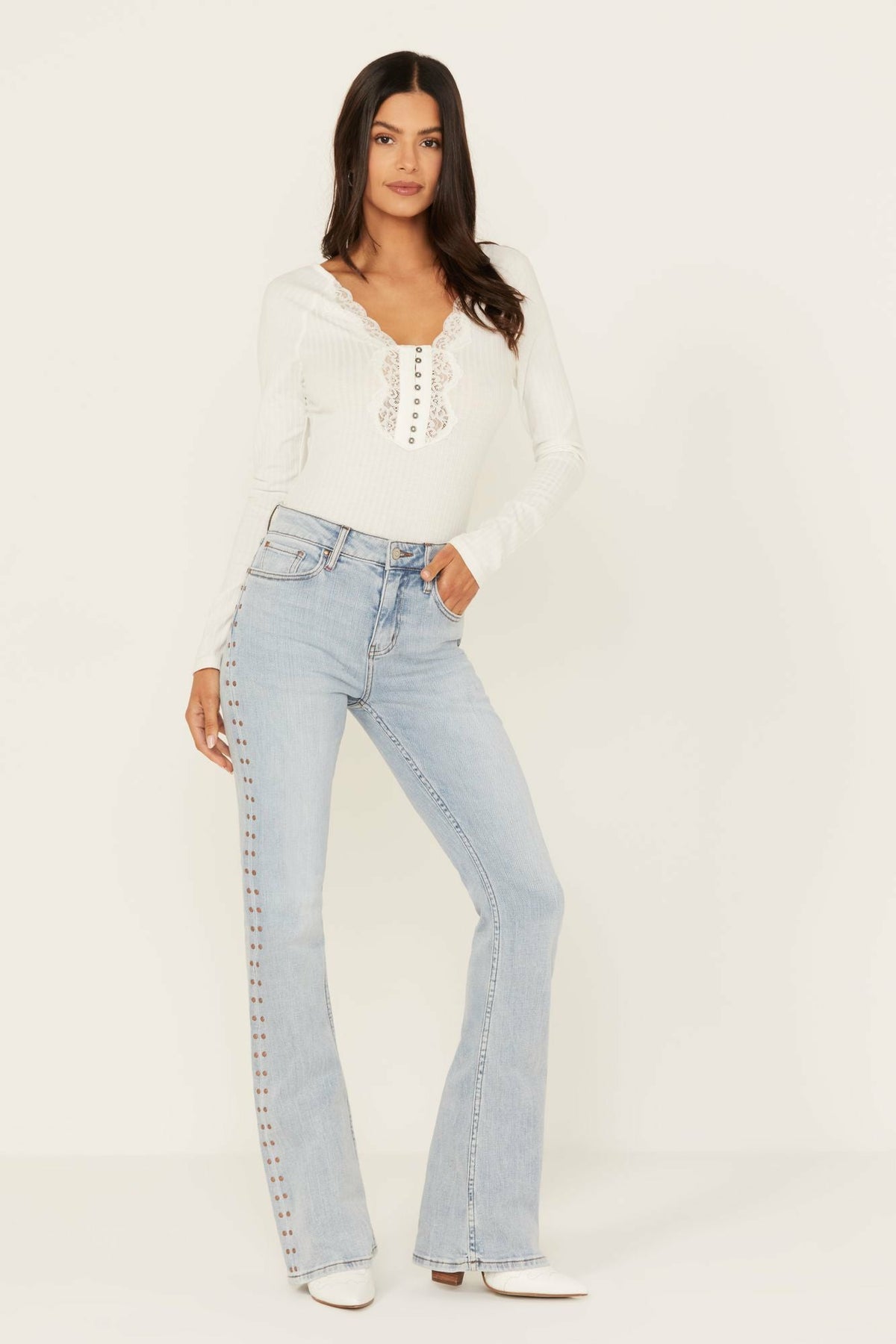 Idyllwind Granada Gypsy High Rise Studded Side Seam Bootcut Jeans