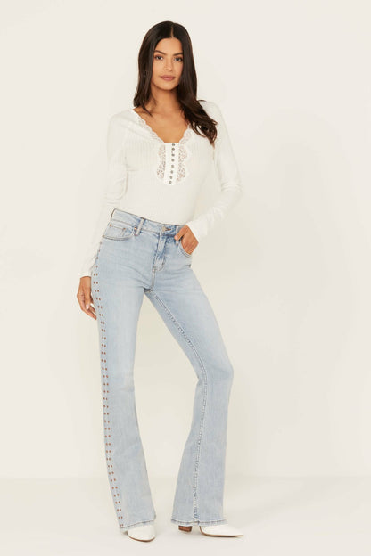 Idyllwind Granada Gypsy High Rise Studded Side Seam Bootcut Jeans