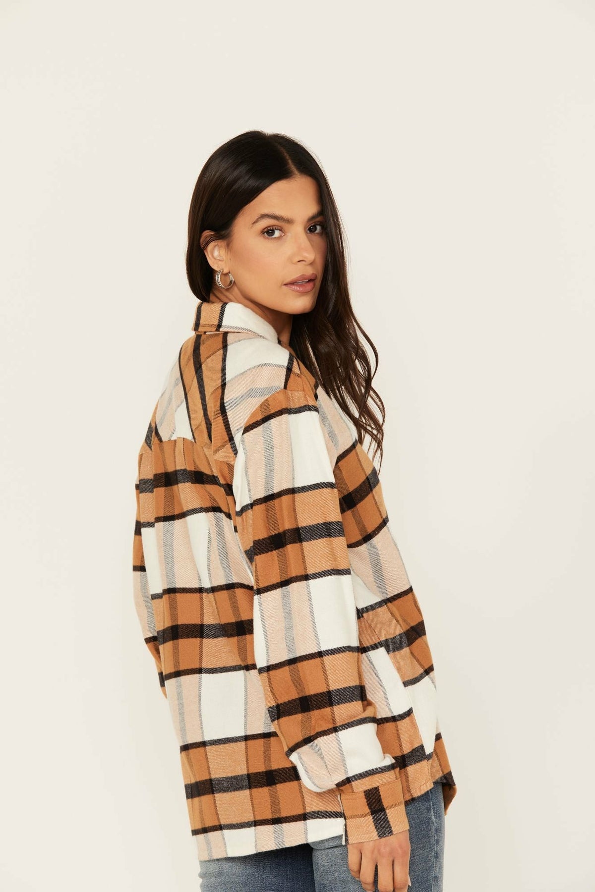 Idyllwind Caroline Featherlight Plaid Print Pearl Snap Shirt