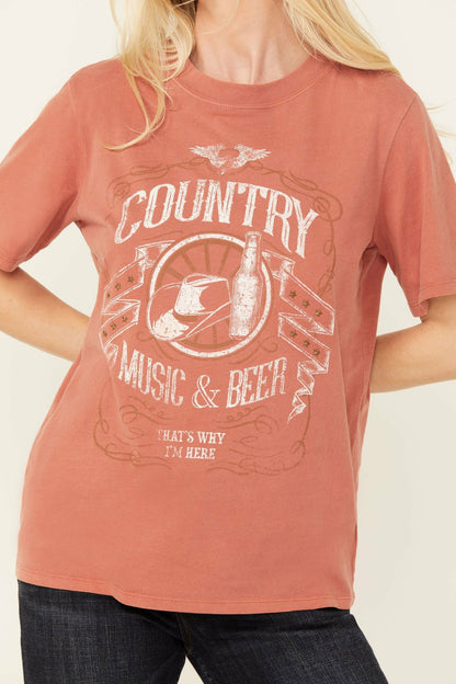 Idyllwind Helen Country Music and Beer Short Sleeve Graphic Tee