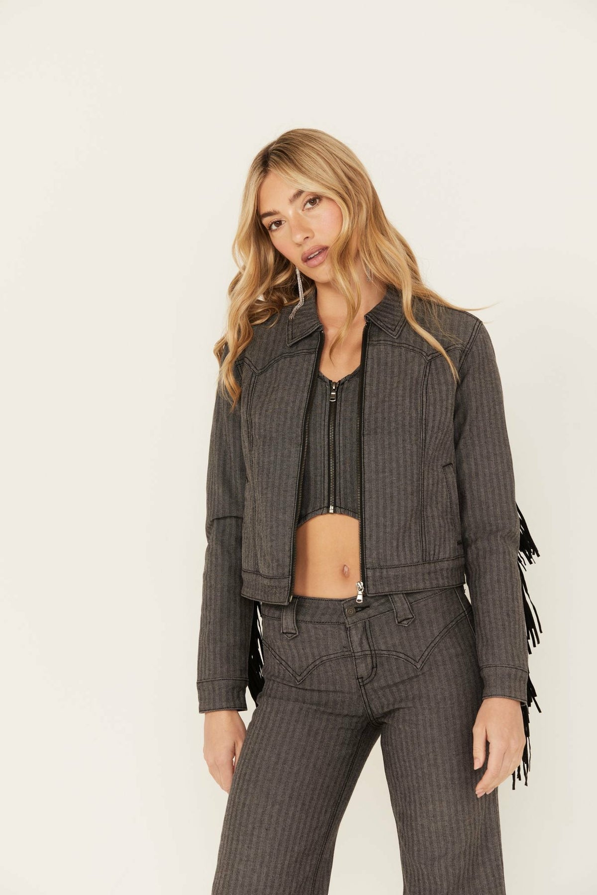 Idyllwind Annex Herringbone Fringe Jacket