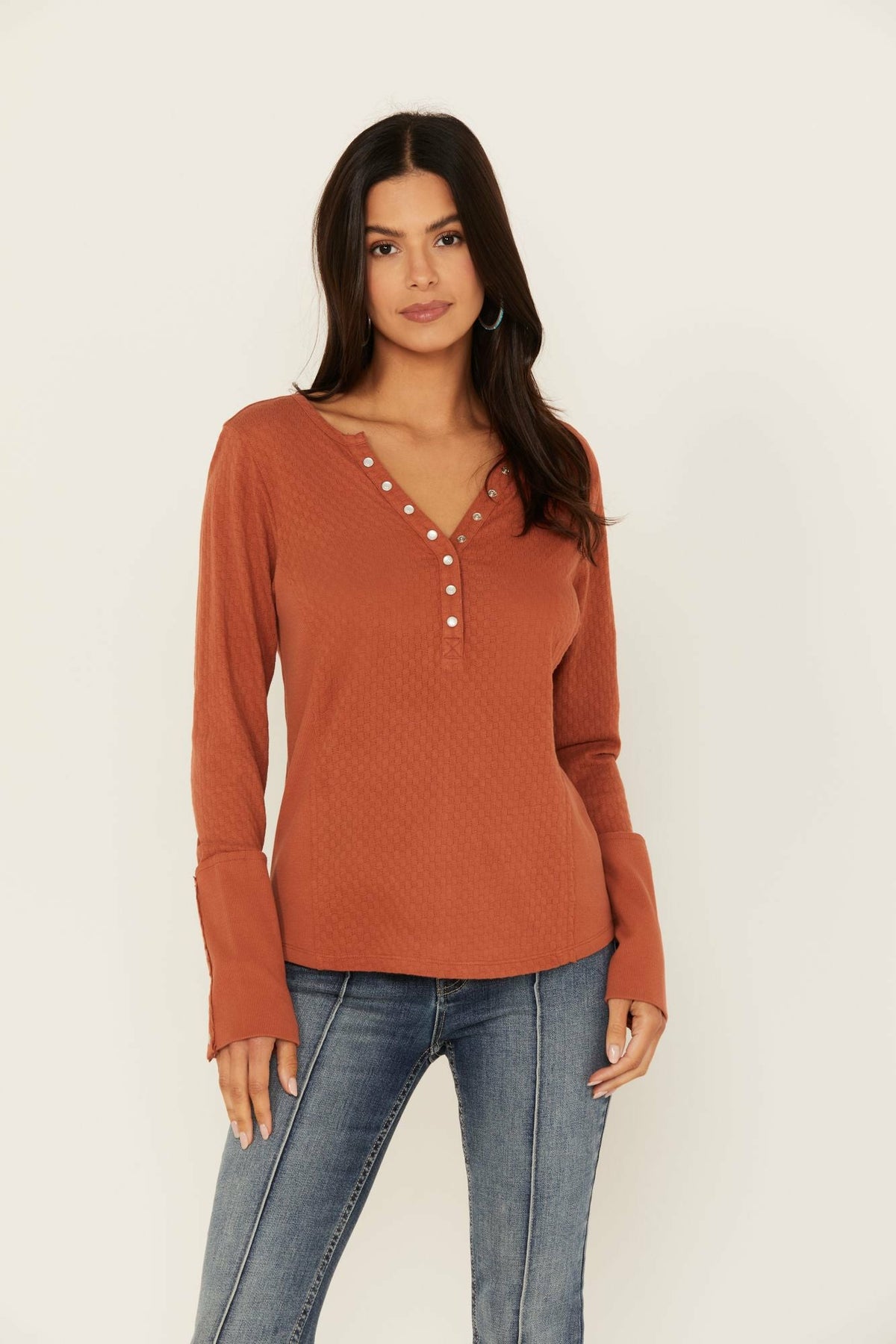 Idyllwind Pearl Knit Henley Shirt