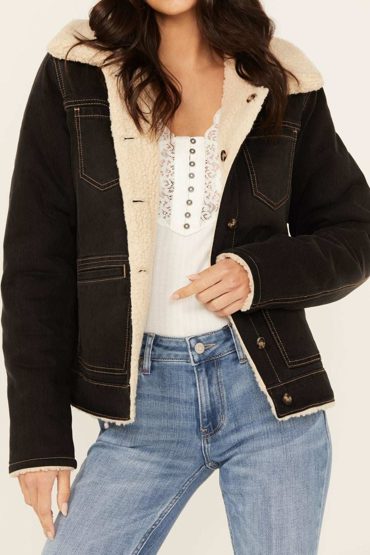 Idyllwind Blackburn Reversible Denim Sherpa Jacket