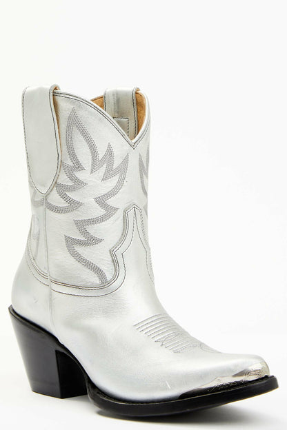 Idyllwind Wheels Silver Leather Western Booties - Round Toe