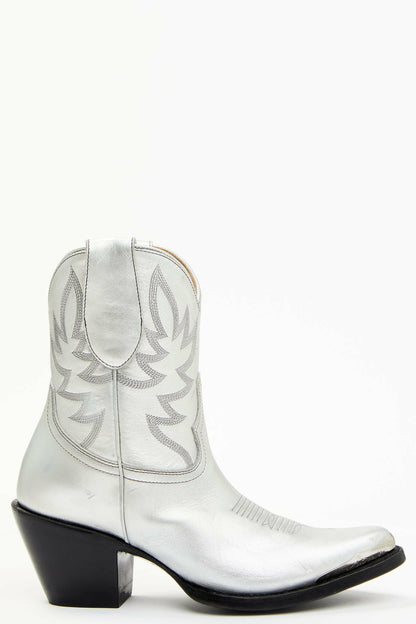 Idyllwind Wheels Silver Leather Western Booties - Round Toe