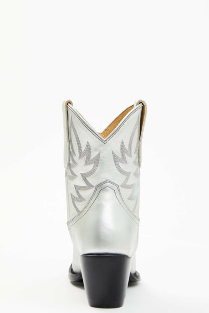 Idyllwind Wheels Silver Leather Western Booties - Round Toe