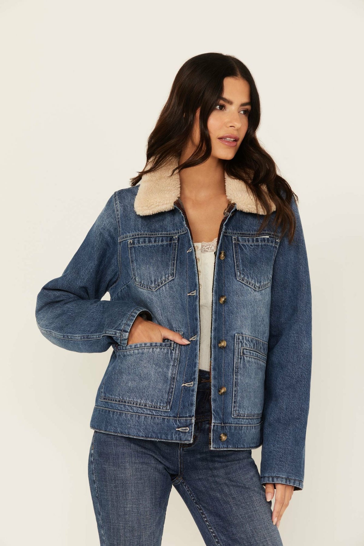 Idyllwind Alcott Reversible Denim / Blanket Jacket