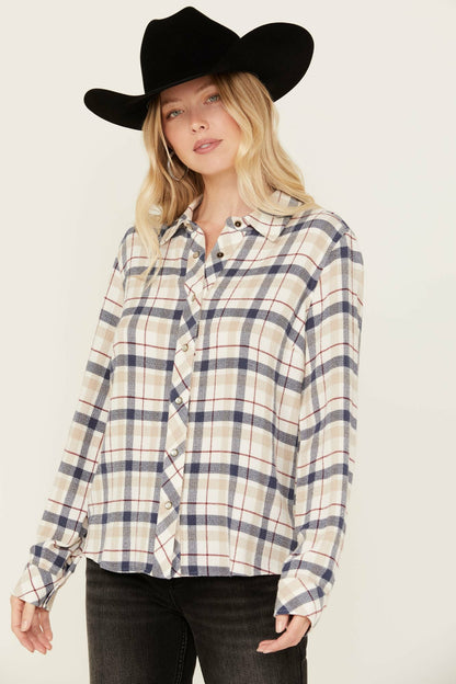 Idyllwind Binkley Featherlight Plaid Print Pearl Snap Western Shirt
