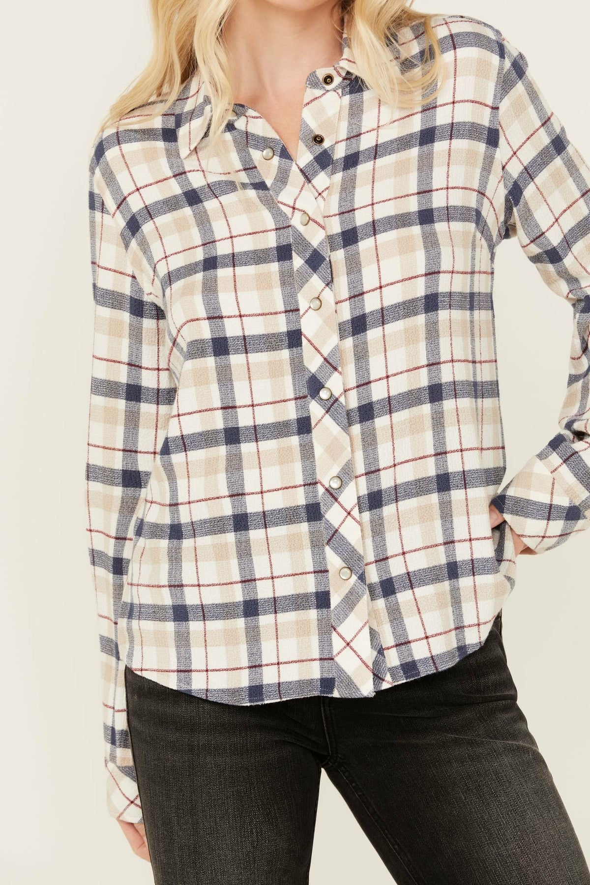Idyllwind Binkley Featherlight Plaid Print Pearl Snap Western Shirt