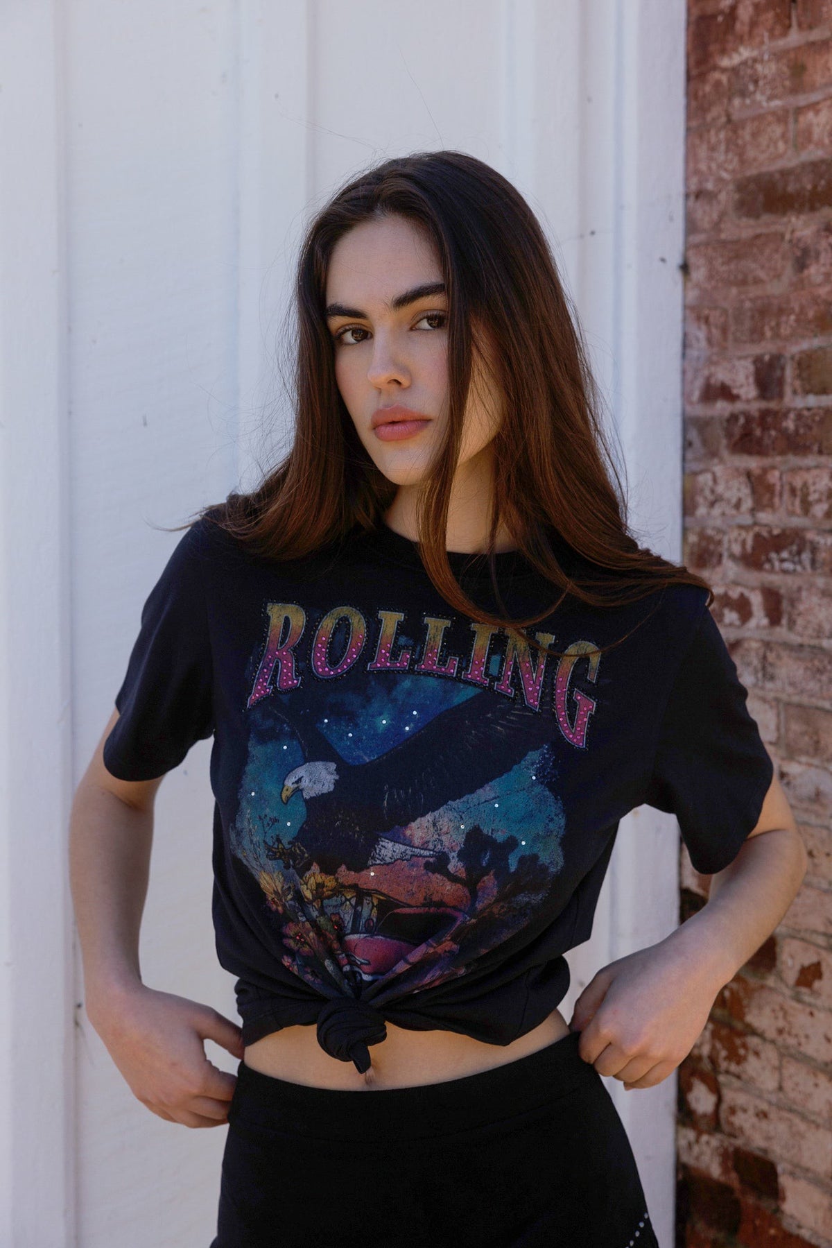 Idyllwind Rolling Rhinestone Short Sleeve Graphic Tee
