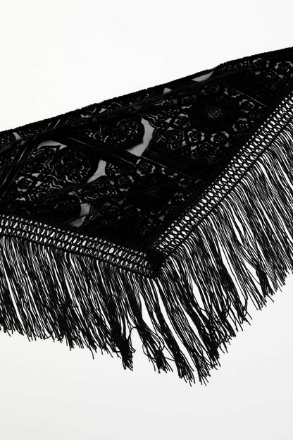 Idyllwind Camillia Velvet Burnout Fringe Scarf
