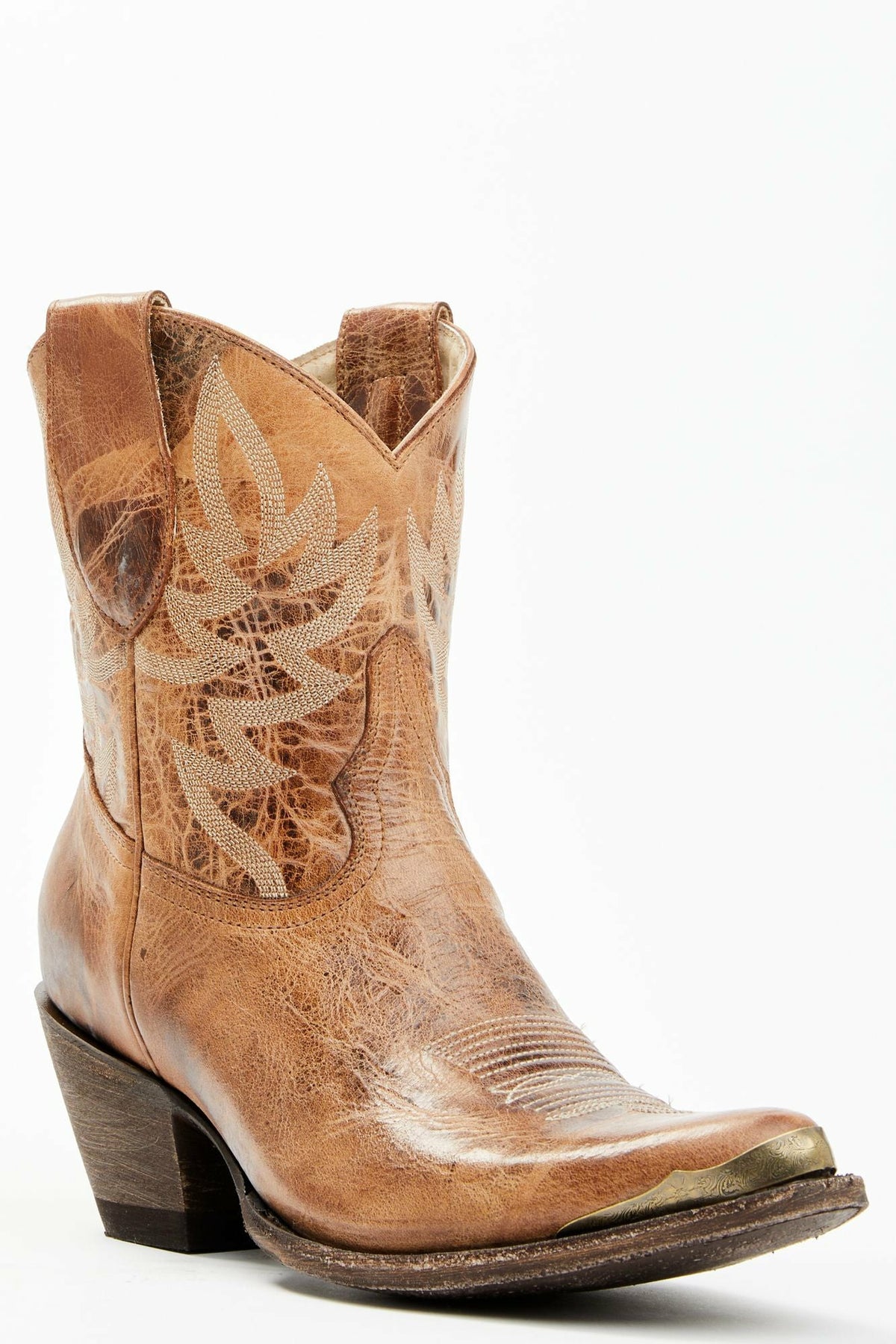 Idyllwind Wheels Dublin Taupe Leather Western Booties - Round Toe