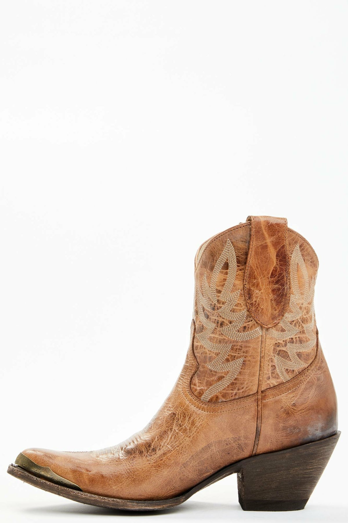 Idyllwind Wheels Dublin Taupe Leather Western Booties - Round Toe