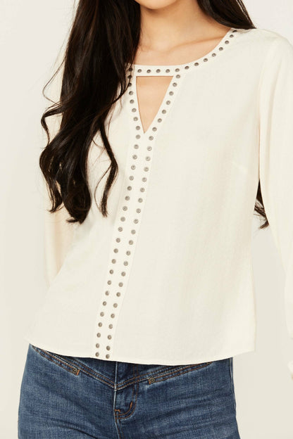 Idyllwind Elenora Studded Jacquard Top