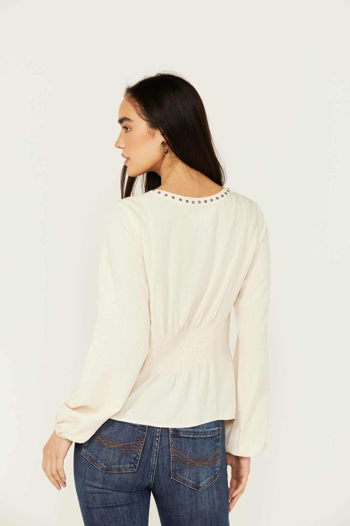 Idyllwind Elenora Studded Jacquard Top