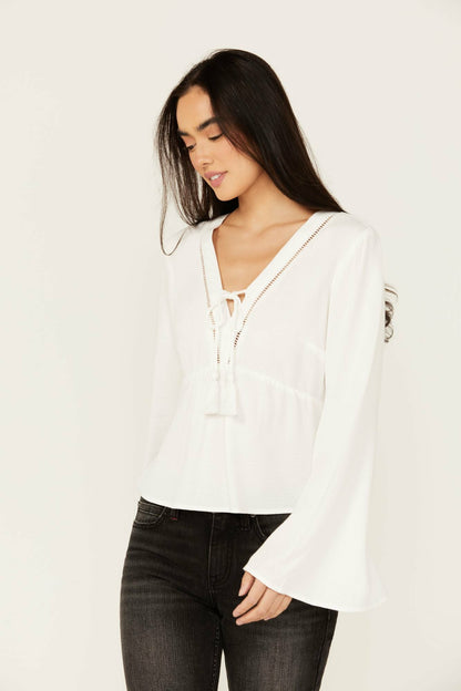Idyllwind Cedar Lace-Up Top