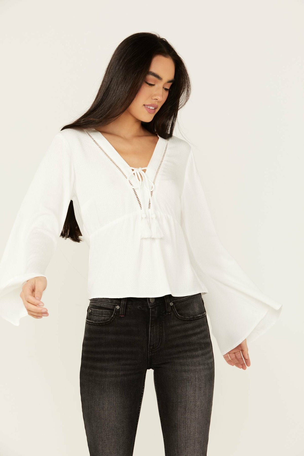 Idyllwind Cedar Lace-Up Top