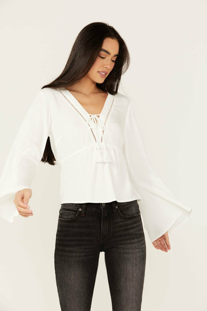 Idyllwind Cedar Lace-Up Top